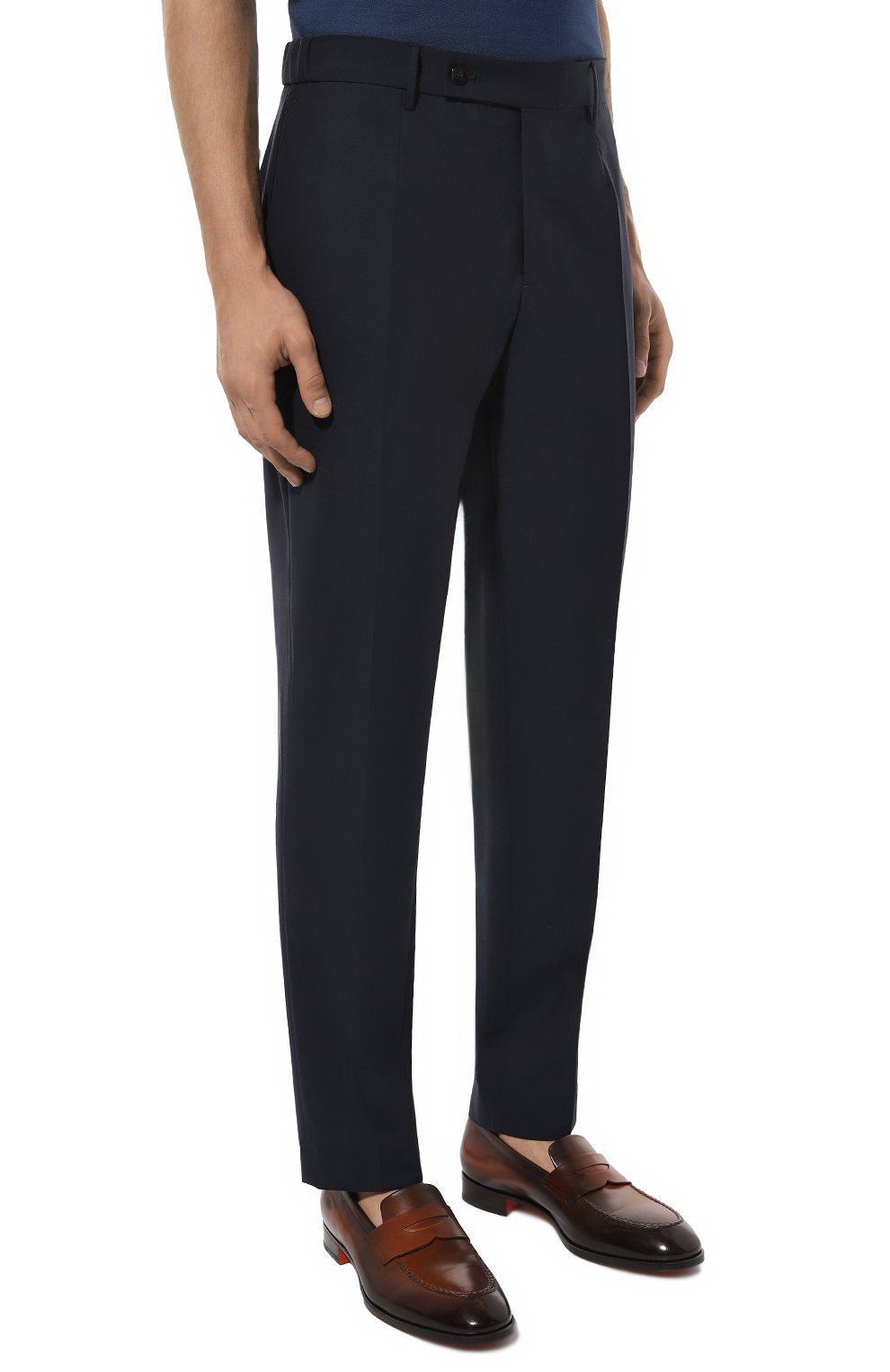 Брюки из шерсти и хлопка ANDREA CAMPAGNA, арт. GL0BE, фото 3