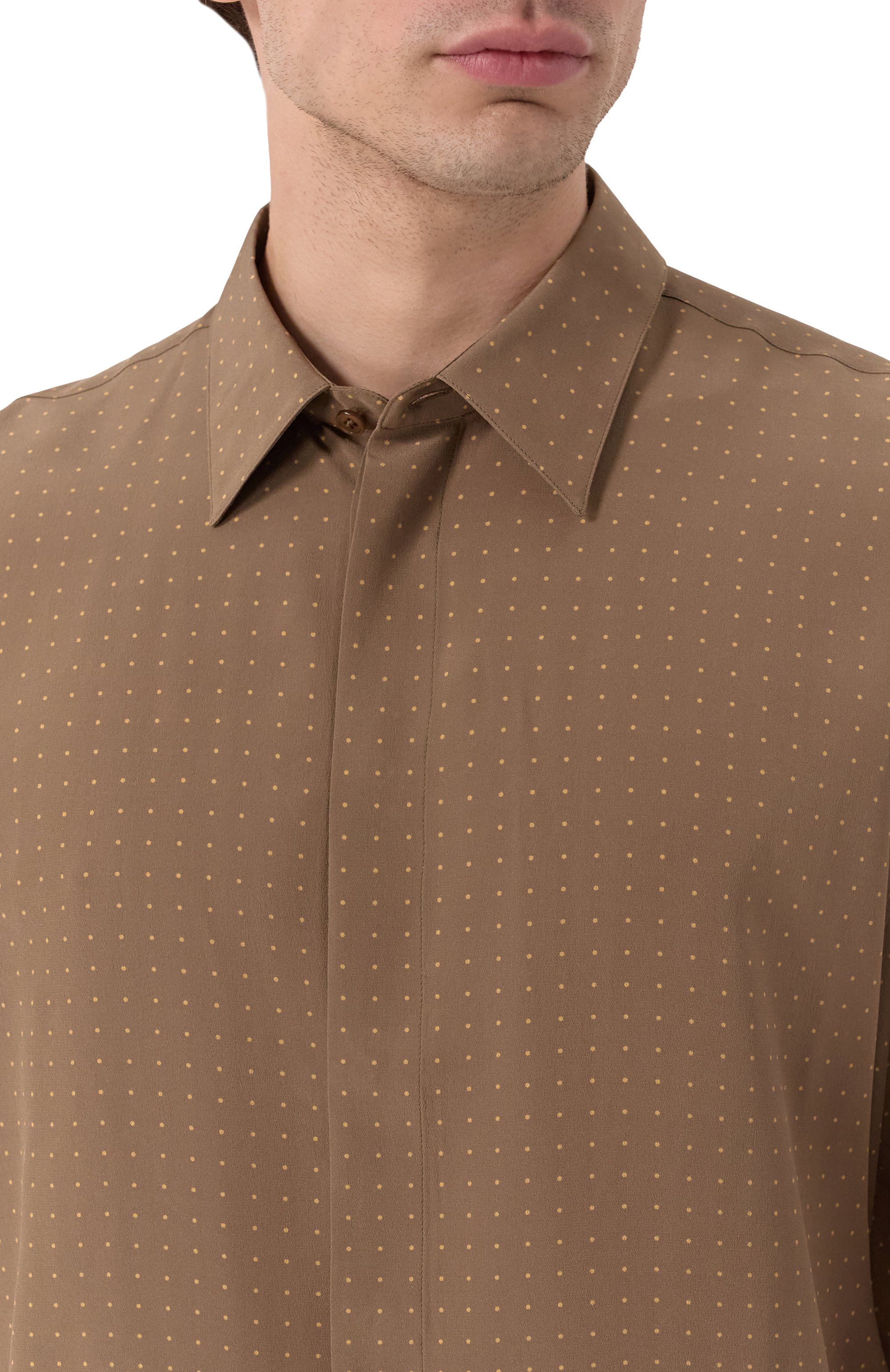 Шелковая рубашка SAINT LAURENT, арт. 819096/Y2L98, фото 5