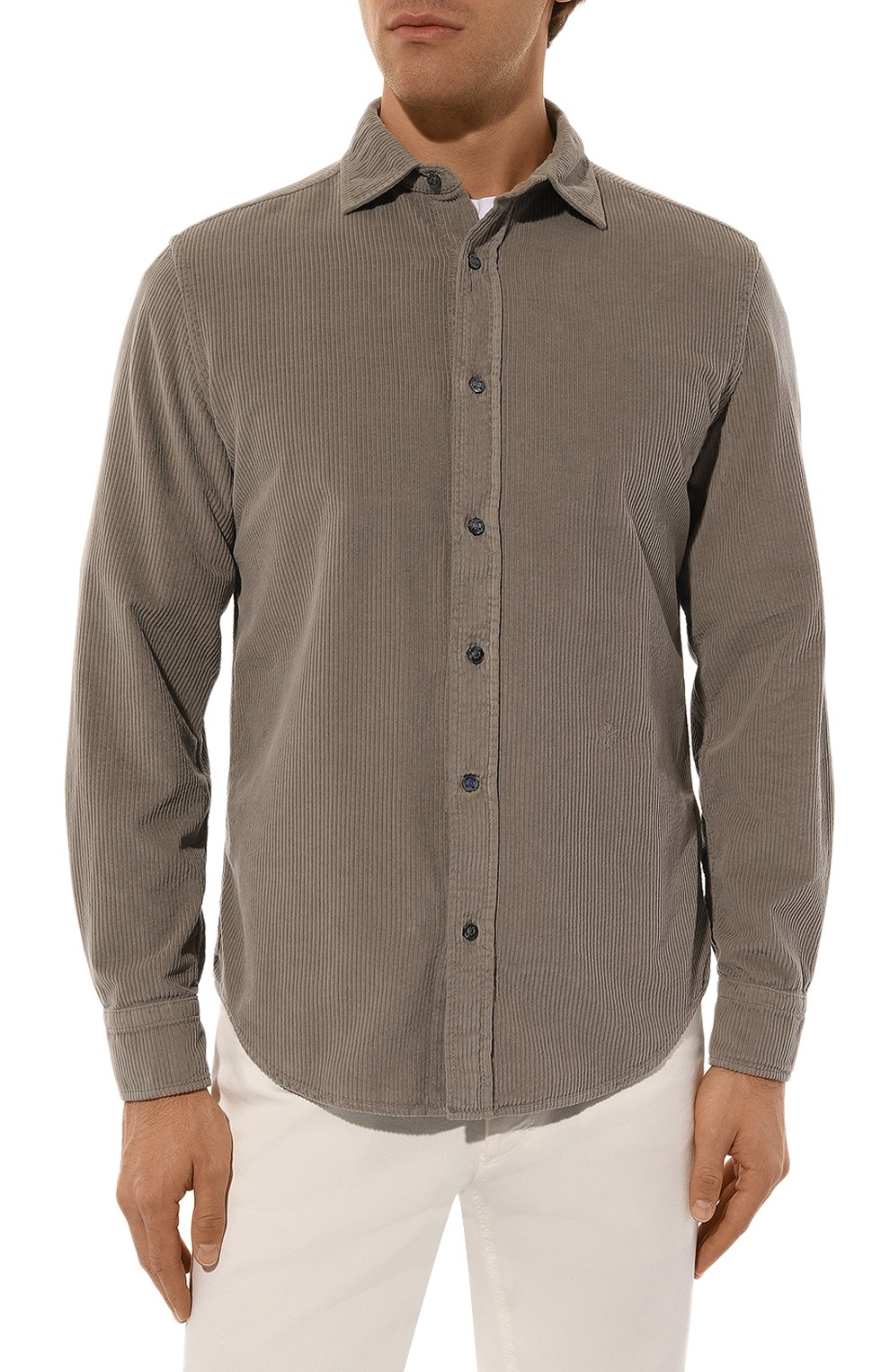 Вельветовая рубашка JACOB COHEN коричневого цвета по цене 42300 руб., арт. U C 011 05 T 689A/B75, фото 3 Вельветовая рубашка JACOB COHEN, арт. U C 011 05 T 689A/B75, фото 3