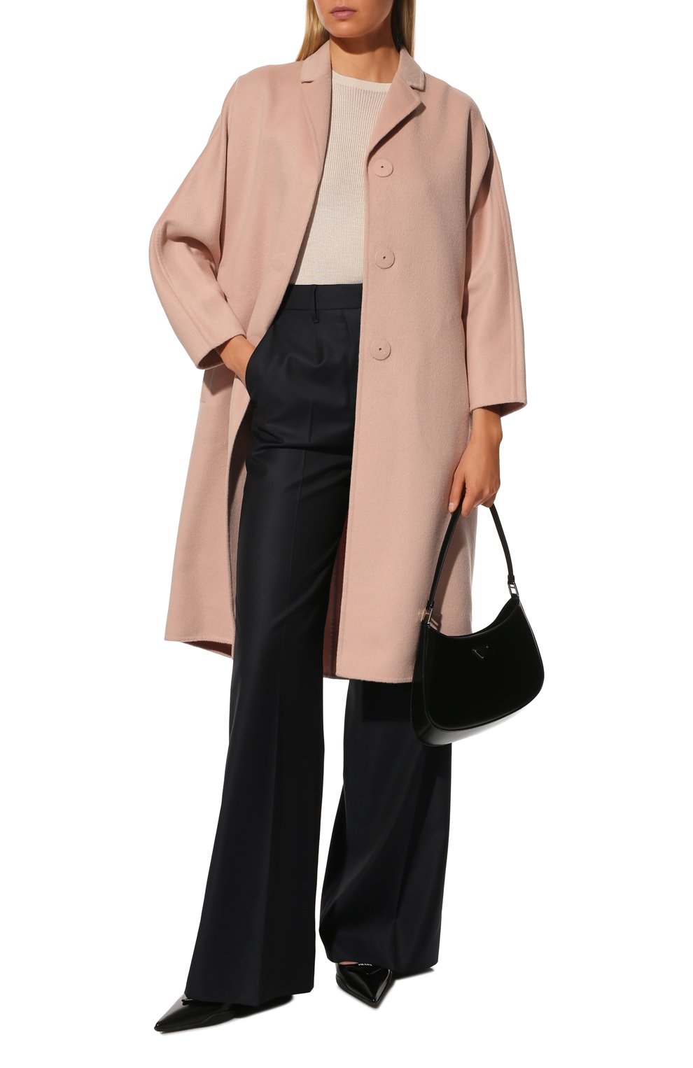 Шерстяное пальто PRADA, арт. P692NL-1CRU-F0236-211, фото 2