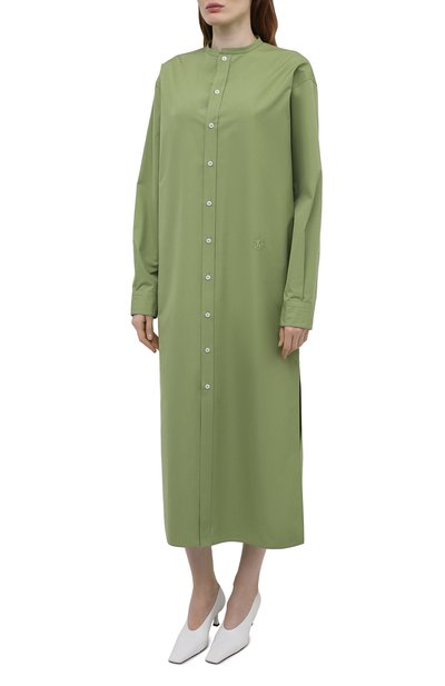 Хлопковое платье JIL SANDER, арт. JPPS500206-WS244500, фото 3