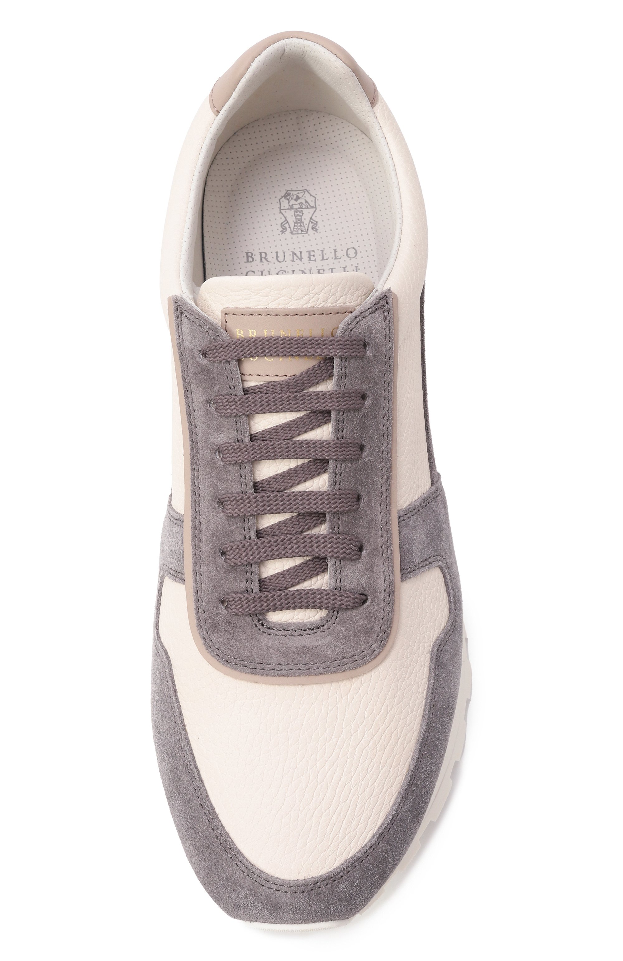 Кожаные кроссовки BRUNELLO CUCINELLI, арт. MZUESLA289, фото 6