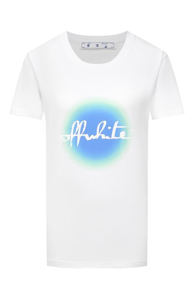 Женская хлопковая футболка OFF-WHITE, арт. 0WAA049R21JER006