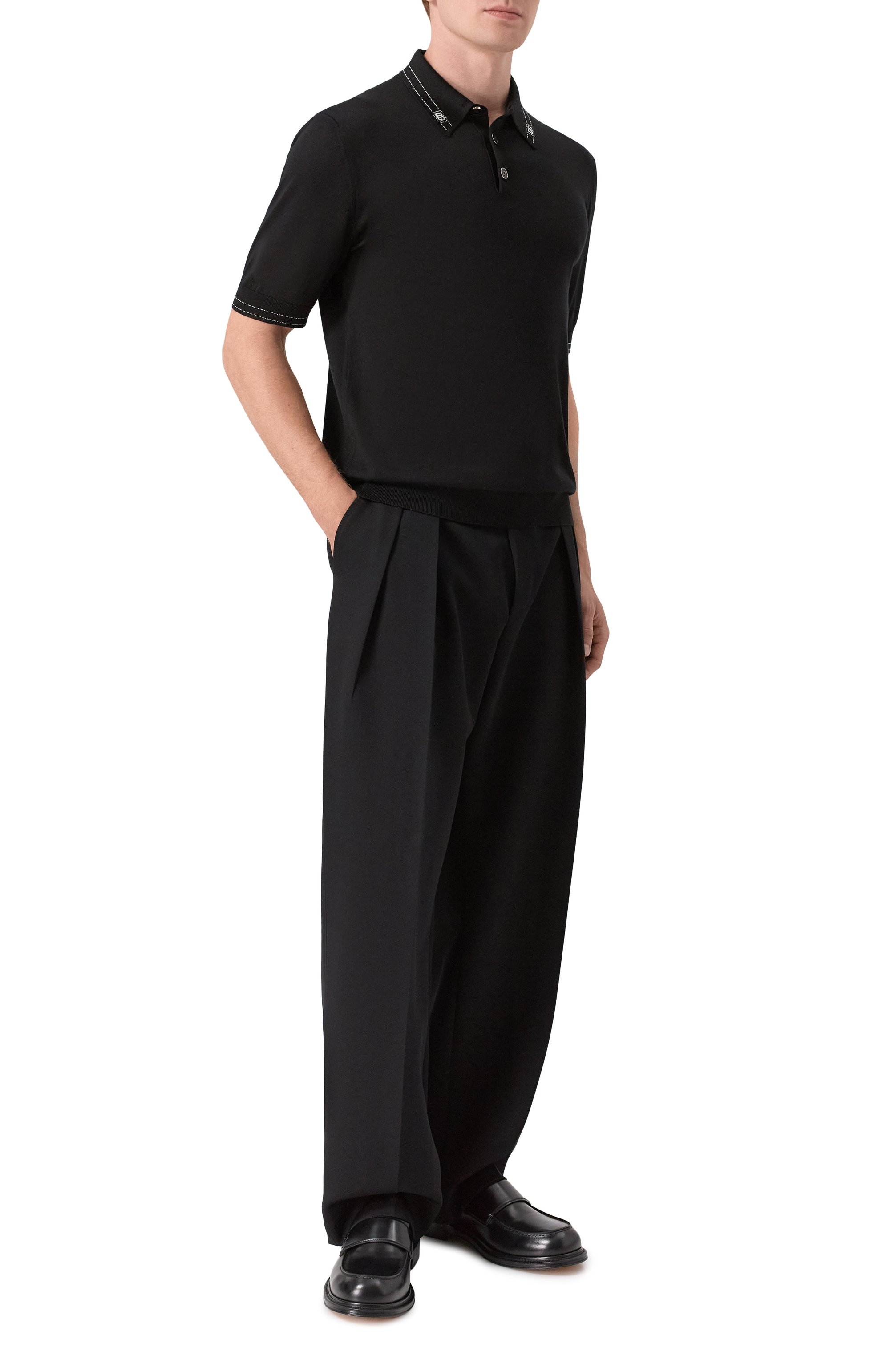 Шелковое поло DOLCE & GABBANA, арт. GXZ02T/JBS0I, фото 2