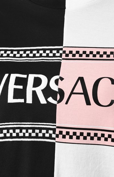 Хлопковая футболка VERSACE разноцветного цвета по цене 61850 руб., арт. A82248/A201952, фото 5 Хлопковая футболка VERSACE, арт. A82248/A201952, фото 5
