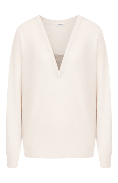 Женский кашемировый пуловер BRUNELLO CUCINELLI, арт. M12169702