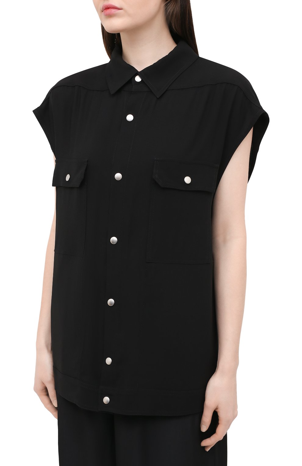 Рубашка из вискозы RICK OWENS, арт. RP21S3725/Y, фото 3