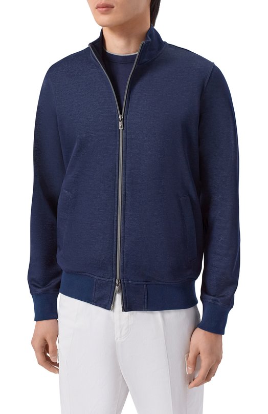 Хлопковая толстовка Capobianco 20M451.BL00. Синий  20M451.BL00. Фото 3