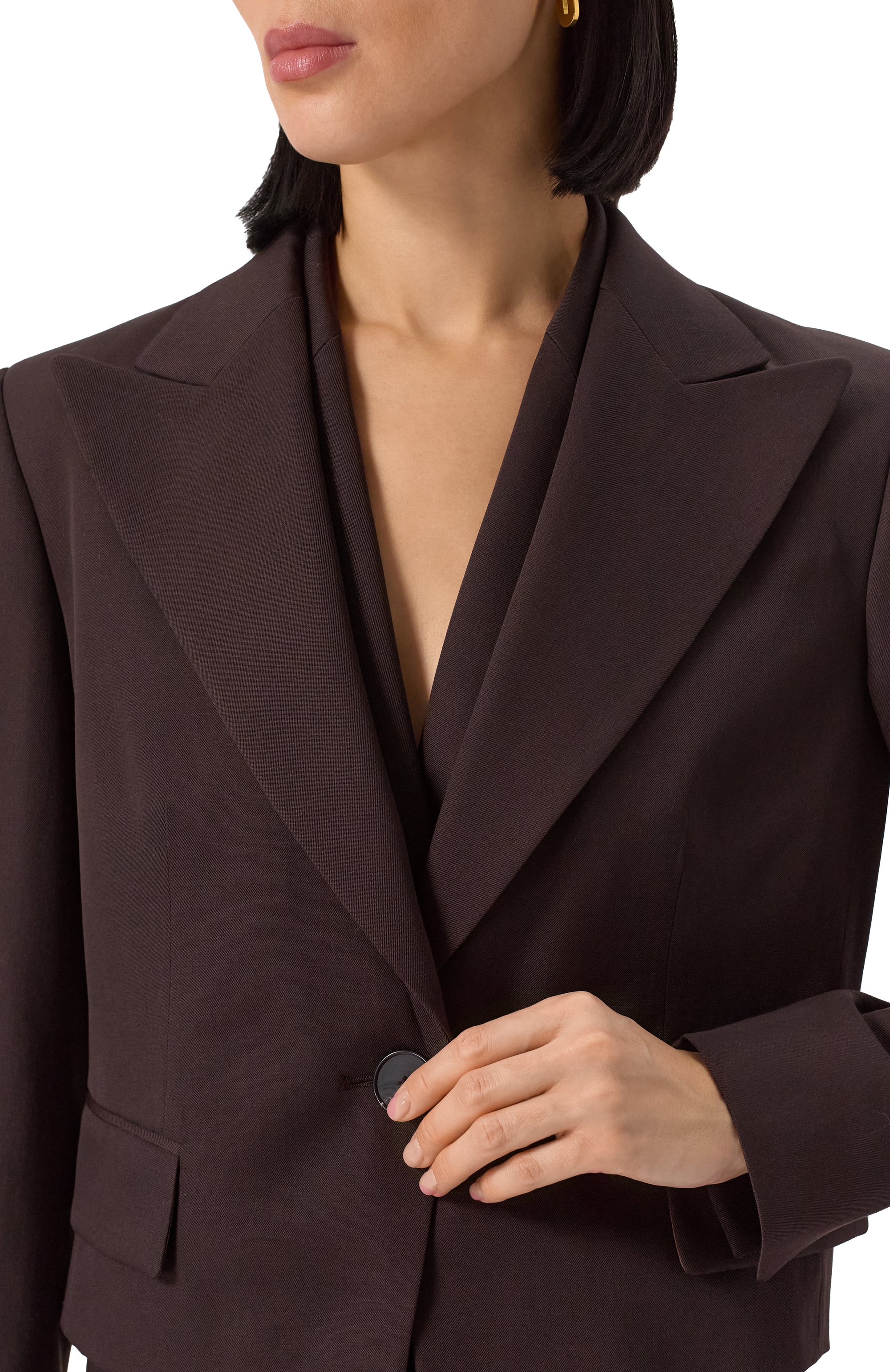 Шерстяной жакет WINDSOR коричневого цвета по цене 75950 руб., арт. 52 DS555 10018996/30045098, фото 5 Шерстяной жакет WINDSOR, арт. 52 DS555 10018996/30045098, фото 5