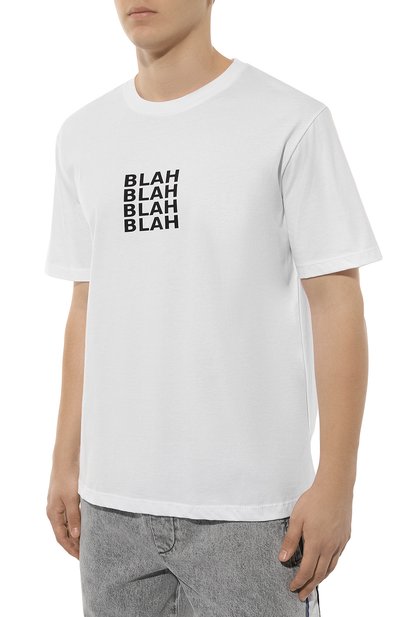 Хлопковая футболка BISIBIGLIO белого цвета по цене 11550 руб., арт. 0F BLAH, фото 3 Хлопковая футболка BISIBIGLIO, арт. 0F BLAH, фото 3