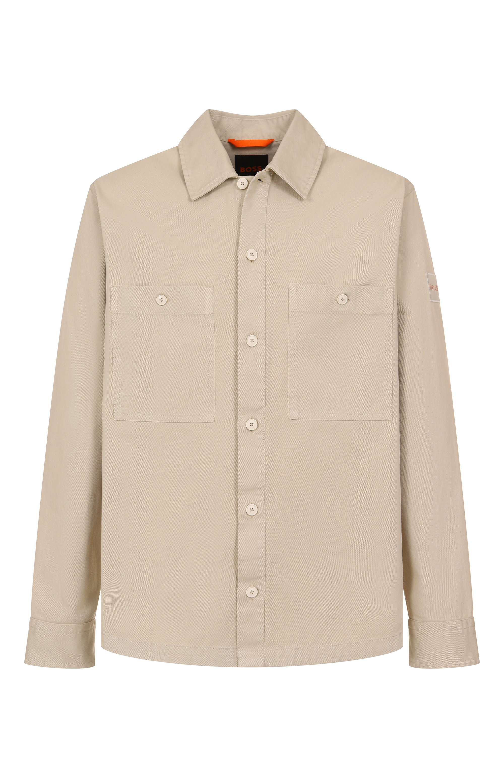 Хлопковая куртка-рубашка BOSS ORANGE, арт. 50545436, фото 1