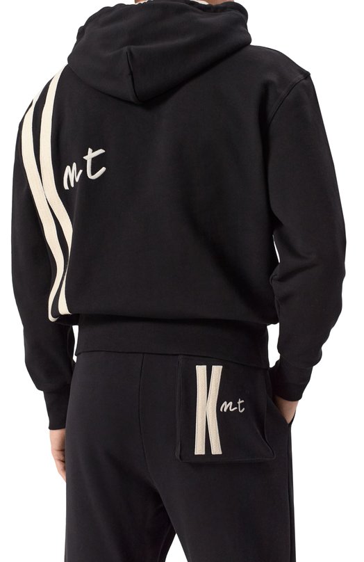 Хлопковое худи KNT UMM057302 Чёрный  UMM057302 Фото 4
