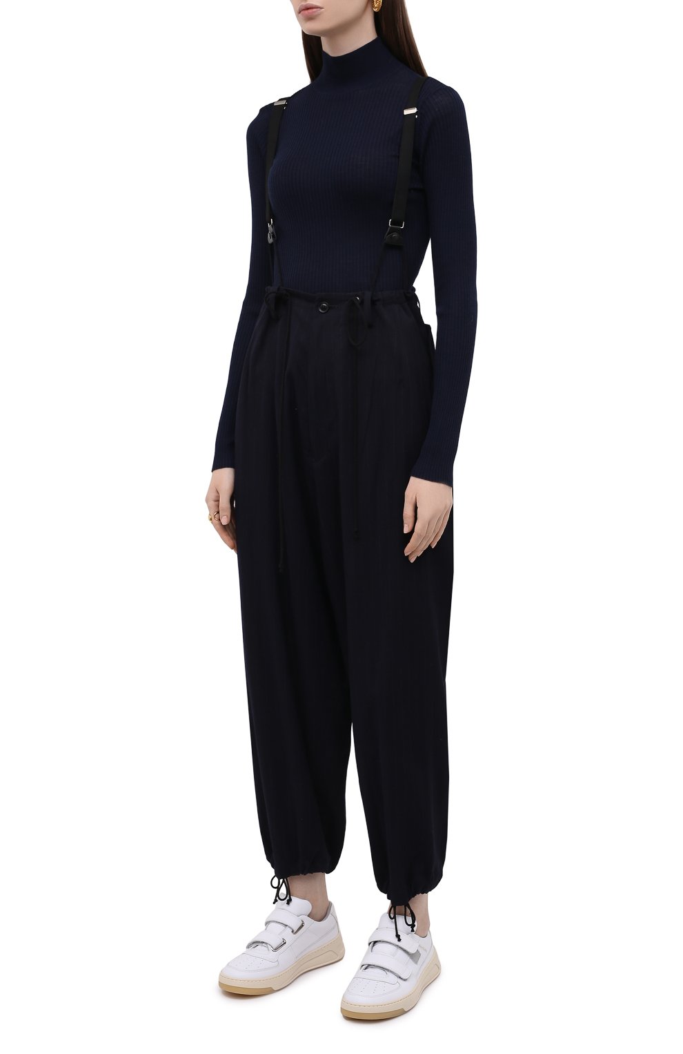 Брюки с подтяжками из шерсти и вискозы Y`S, арт. YX-P08-122, фото 3