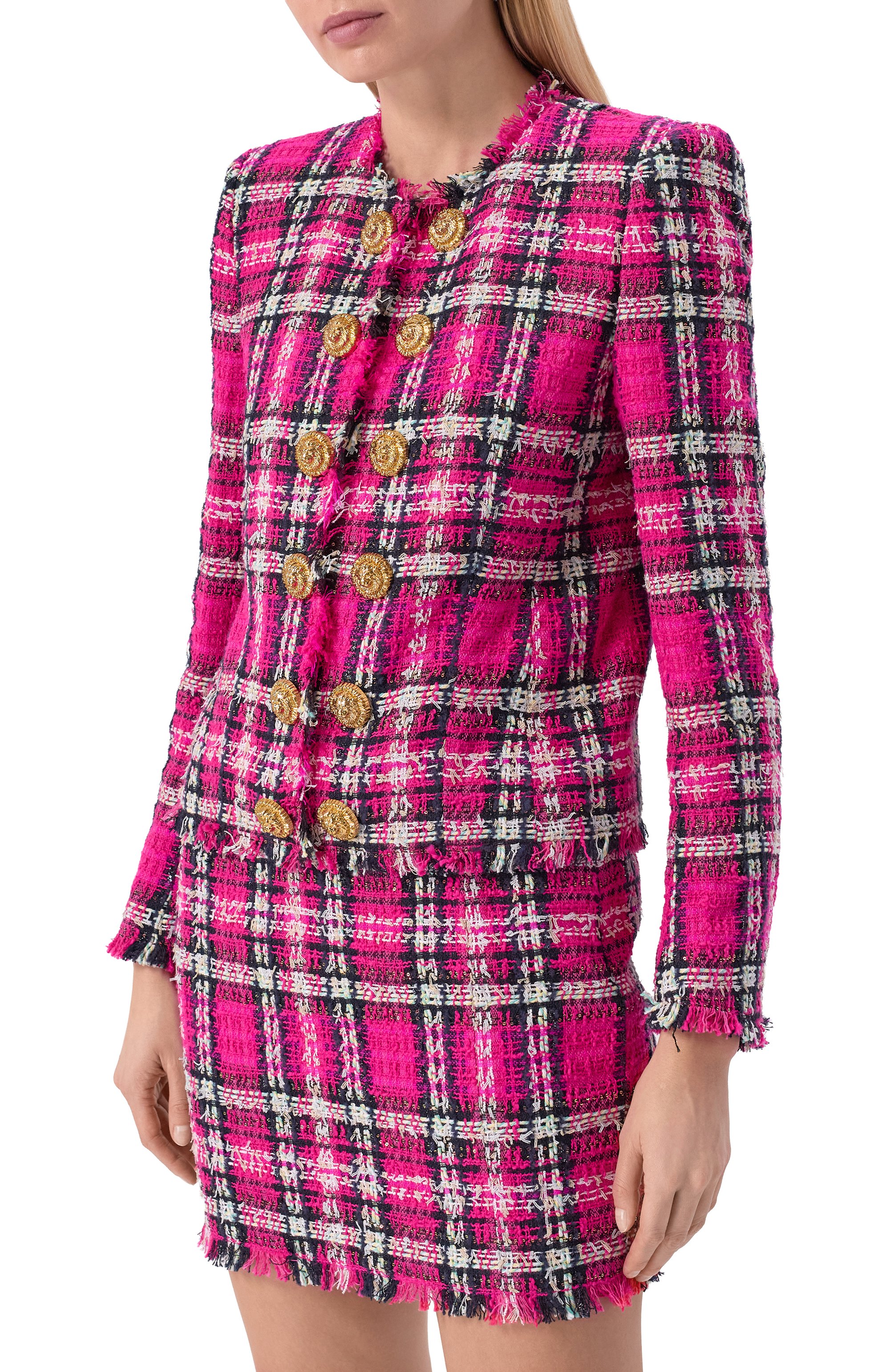 Жакет из хлопка и шерсти BALMAIN, арт. GF1SM509/CG42, фото 3