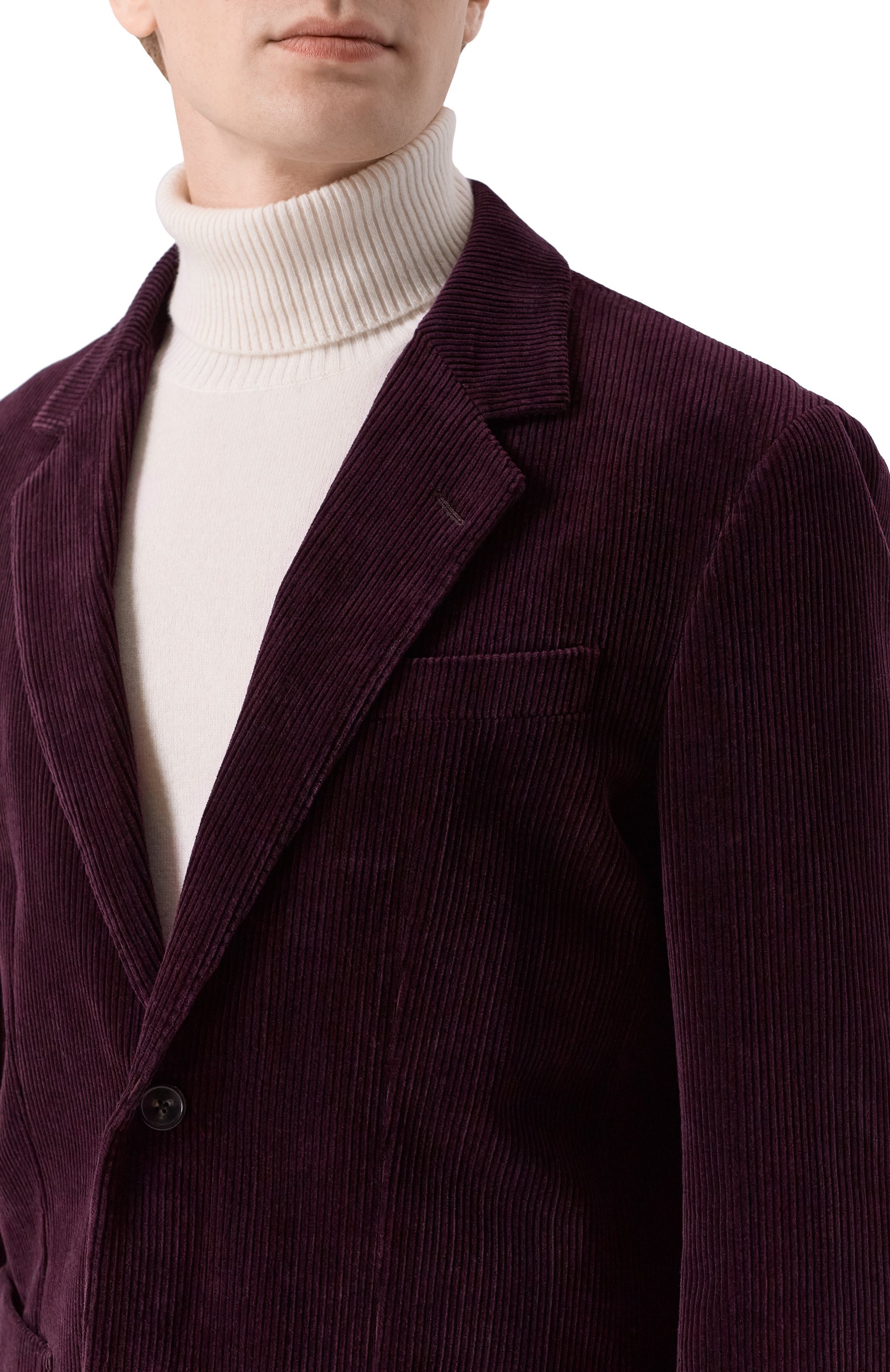 Вельветовый пиджак 12 STOREEZ бордового цвета по цене 39000 руб., арт. 134119, фото 5 Вельветовый пиджак 12 STOREEZ, арт. 134119, фото 5