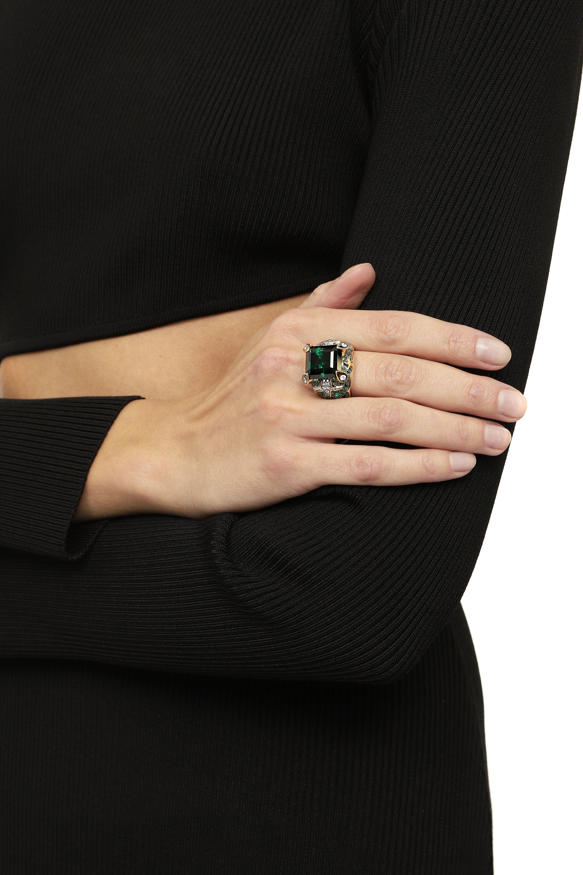 Кольцо emerald flower QUEENSBEE, арт. 102181, фото 2