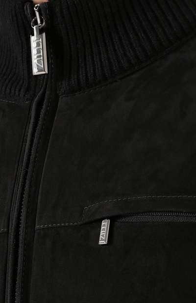 Кашемировый бомбер ZILLI черного цвета по цене 354500 руб., арт. MBQ-BL185-CLAS1/ML01, фото 5 Кашемировый бомбер ZILLI, арт. MBQ-BL185-CLAS1/ML01, фото 5