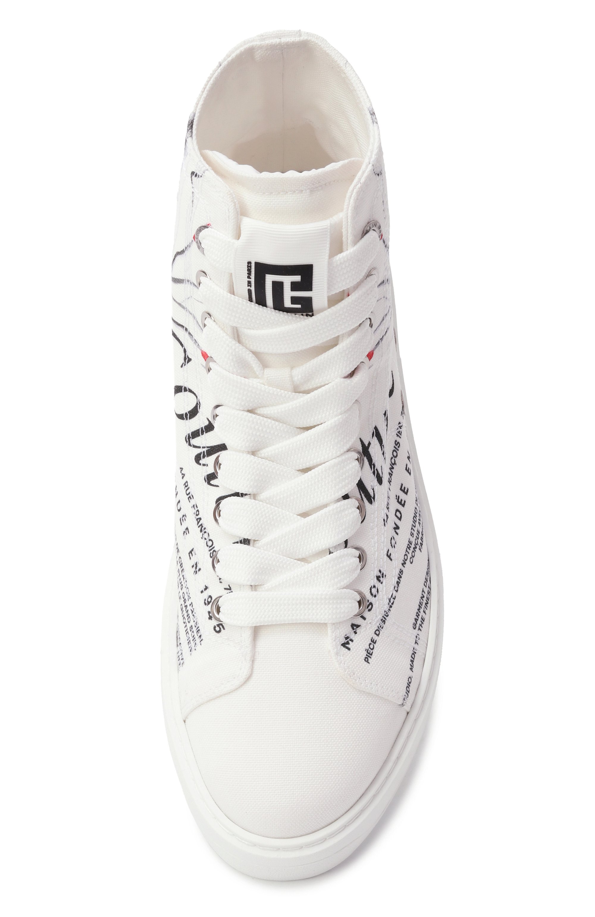 Текстильные кеды b-court BALMAIN, арт. EN0VG744/TVPC, фото 6