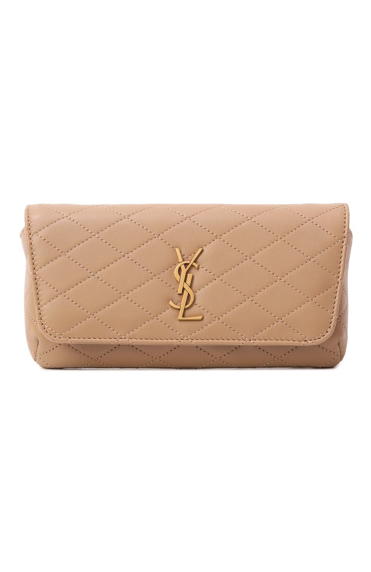 Женская сумка gaby SAINT LAURENT бежевого цвета, арт. 754051/1EL07 | Фото 1 (Автоматизация ТО: Проставлено; Материал: Натуральная кожа; Размер: mini; Ремень/цепочка: На ремешке; Автоматизация состава: Проставлено)
