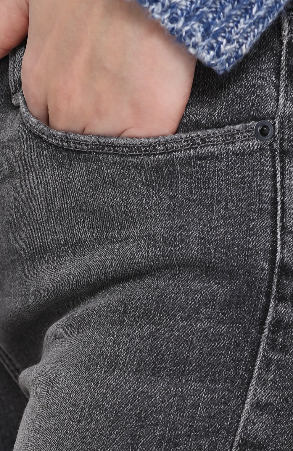 Расклешенные укороченные джинсы с бахромой FRAME DENIM, арт. LMBRE134, фото 5