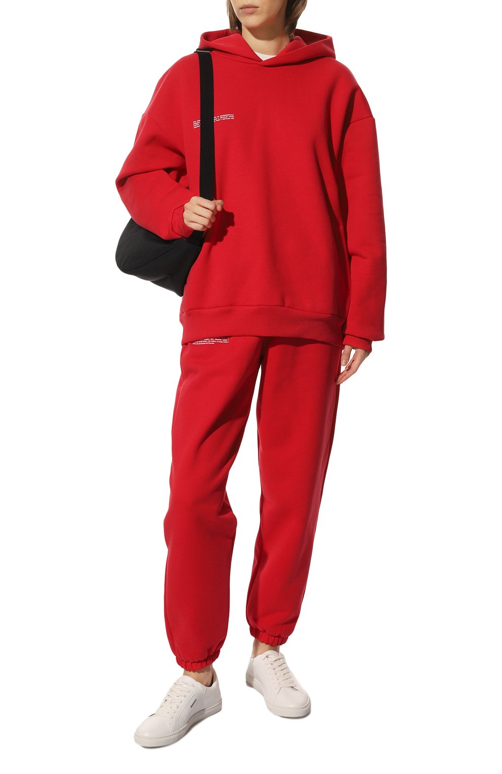 Хлопковое худи PANGAIA красного цвета по цене 22950 руб., арт. 365 Signature Hoodie, фото 2 Хлопковое худи PANGAIA, арт. 365 Signature Hoodie, фото 2