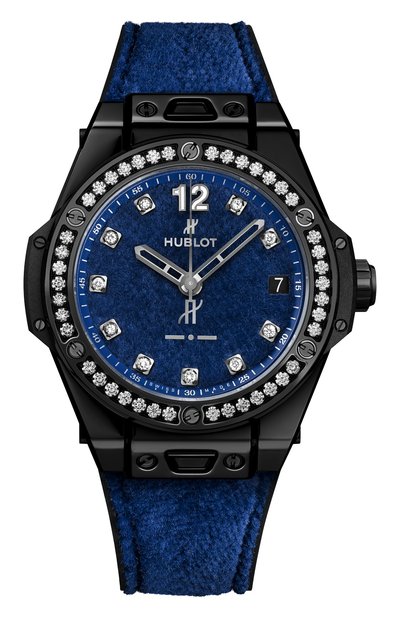 Женские часы big bang one click italia independent blue velvet HUBLOT, арт. 465.CS.277L.NR.1204.ITI17