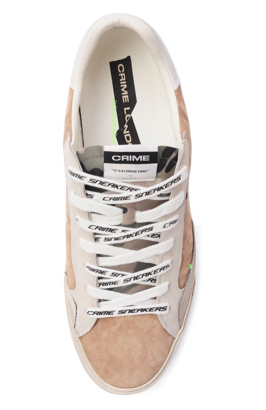 Замшевые кеды Deconstructed Crime London 19075PP8 Бежевый  19075PP8 Фото 6