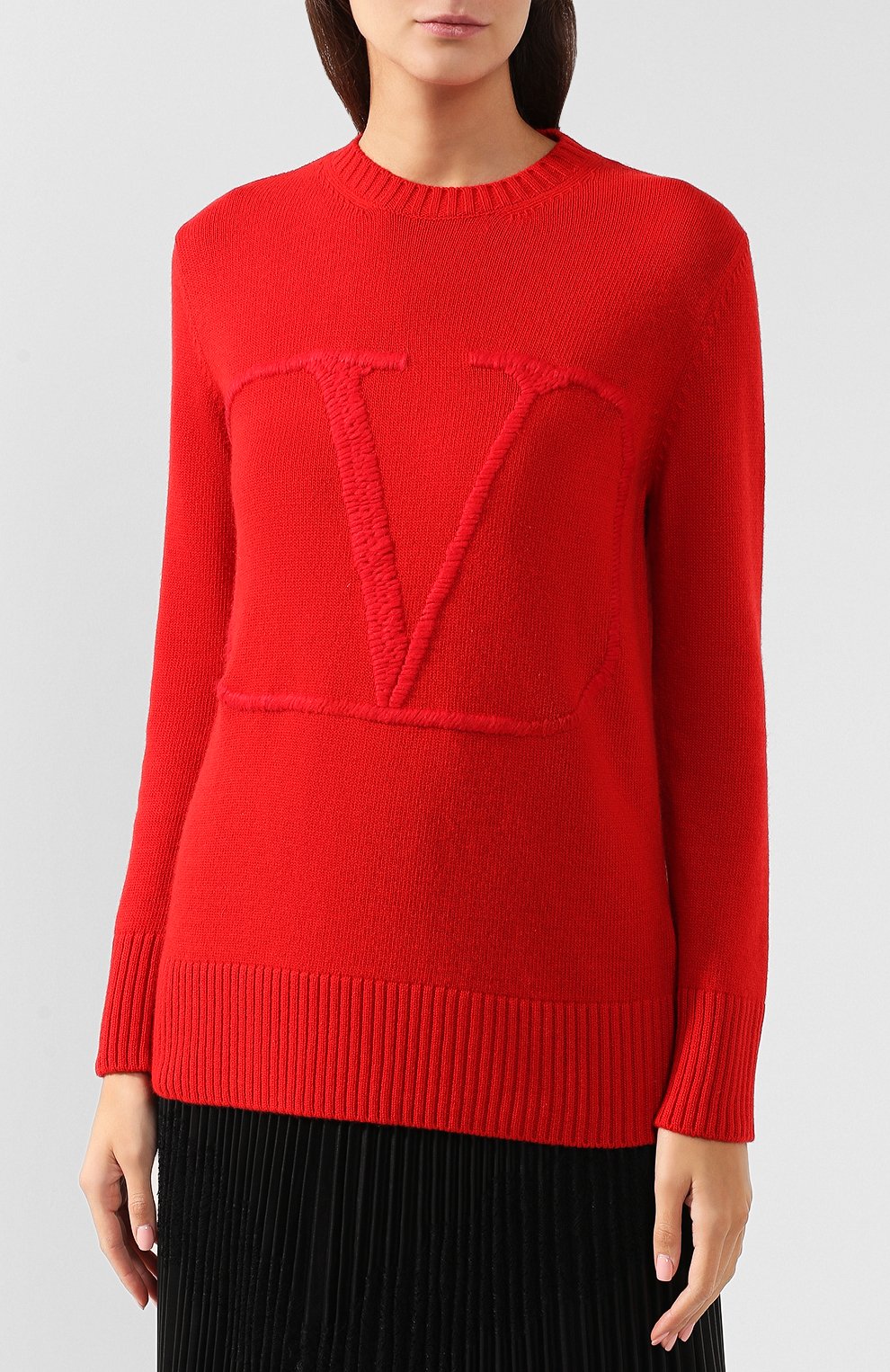 Пуловер из смеси шерсти и кашемира VALENTINO, арт. SB3KC05S4RE, фото 3