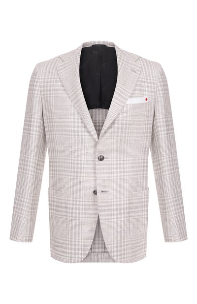 Мужской пиджак из шерсти и кашемира KITON, арт. UG81K0639E15