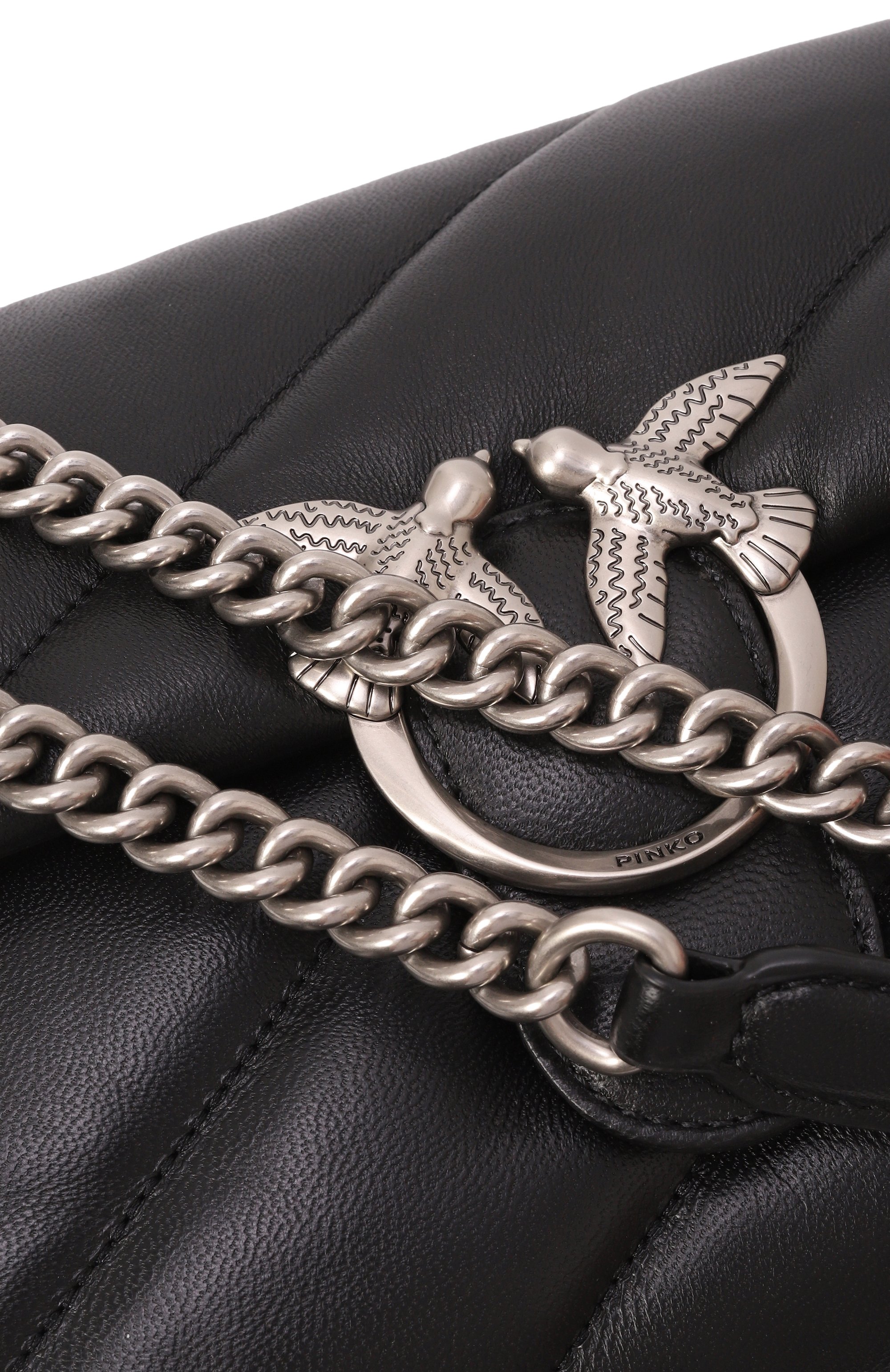 Сумка love puff classic PINKO черного цвета по цене 43900 руб., арт. 100038/A0F2, фото 3 Сумка love puff classic PINKO, арт. 100038/A0F2, фото 3