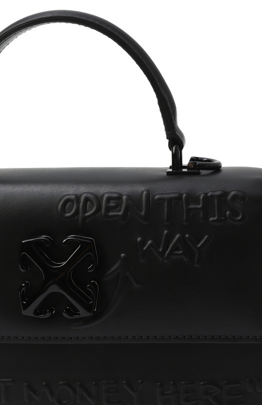 Сумка Jitney 1.4 Off-White 0WNP062C99LEA003 Чёрный  0WNP062C99LEA003 Фото 3