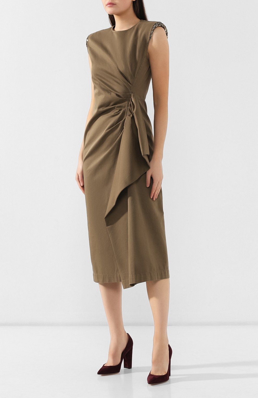 Хлопковое платье DRIES VAN NOTEN, арт. 192-31096-8288, фото 3