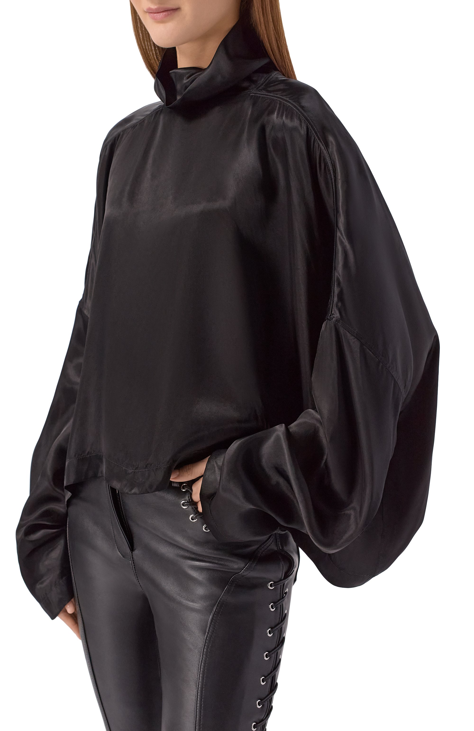 Атласная блузка RICK OWENS, арт. RP01F6216/N, фото 3