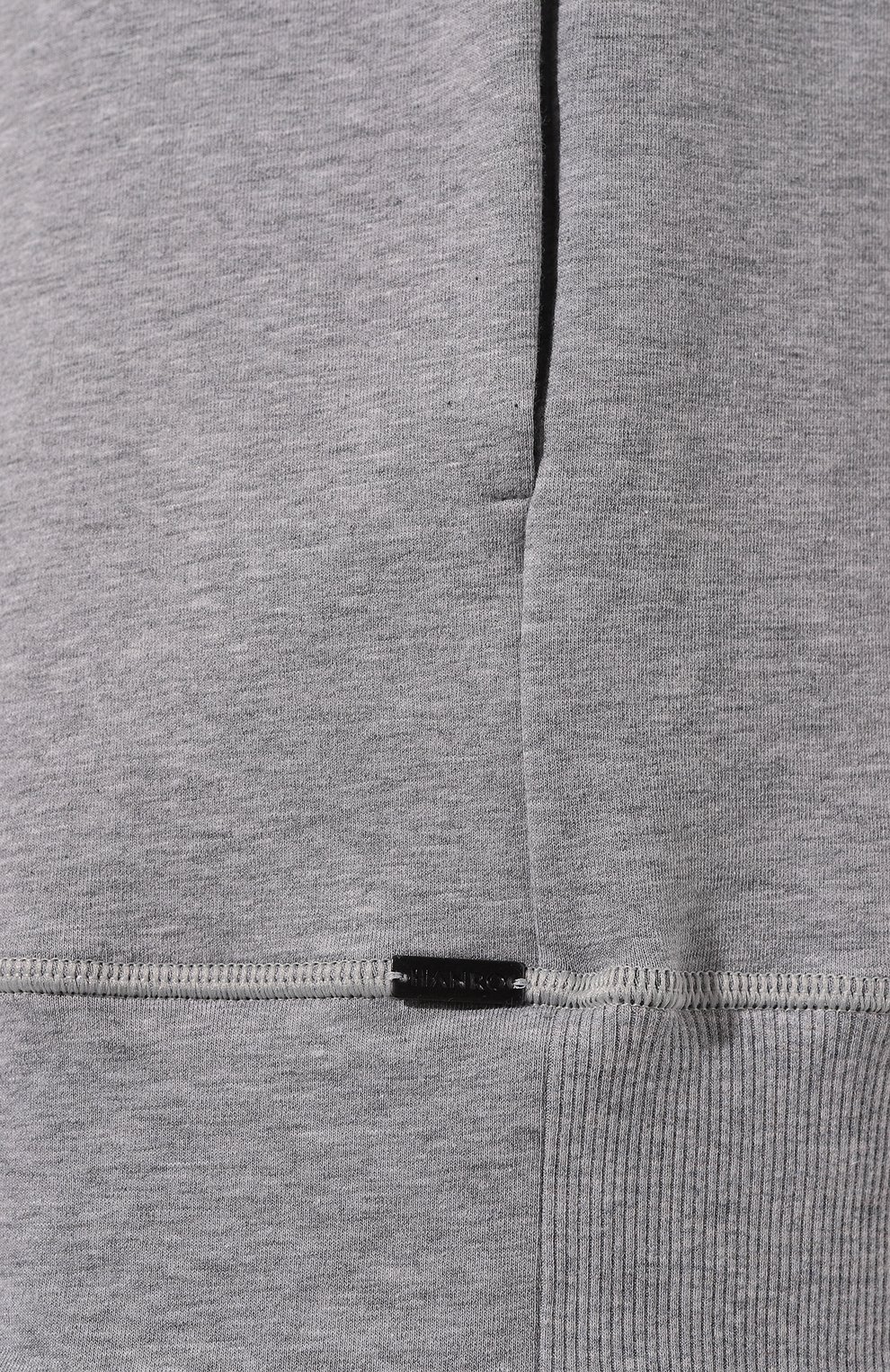 Хлопковая толстовка HANRO серого цвета по цене 24850 руб., арт. 075076., фото 5 Хлопковая толстовка HANRO, арт. 075076., фото 5