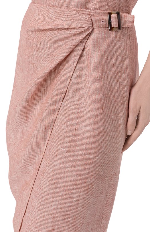 Льняная юбка 12 STOREEZ 138156 Розовый  138156 Фото 5