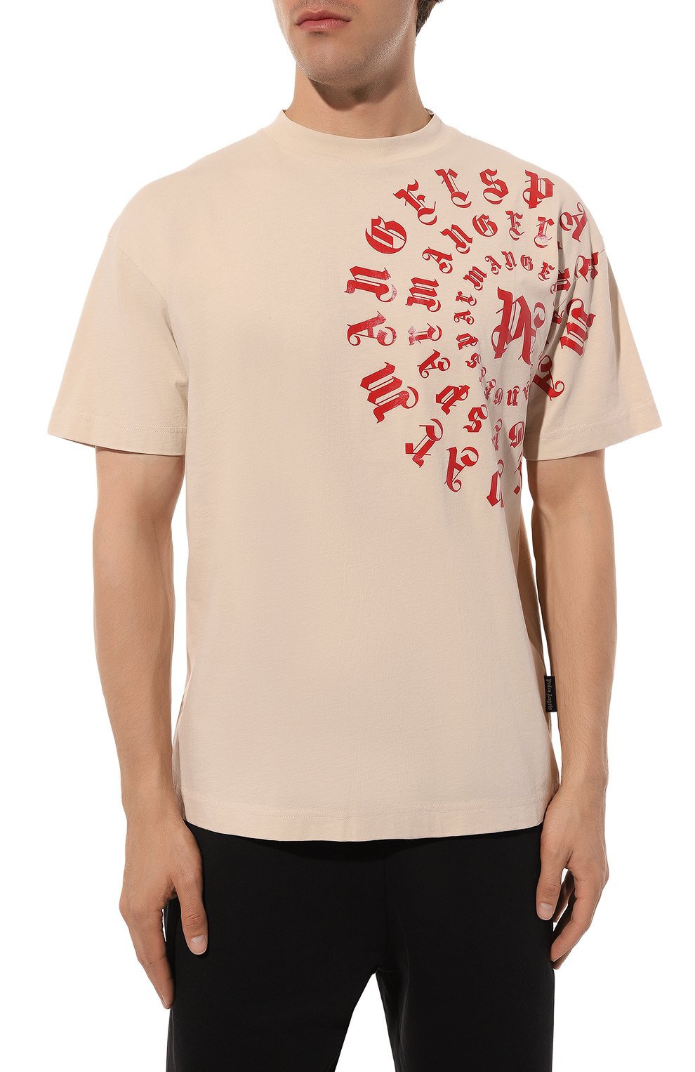 Хлопковая футболка PALM ANGELS, арт. PMAA001F24JER001, фото 3