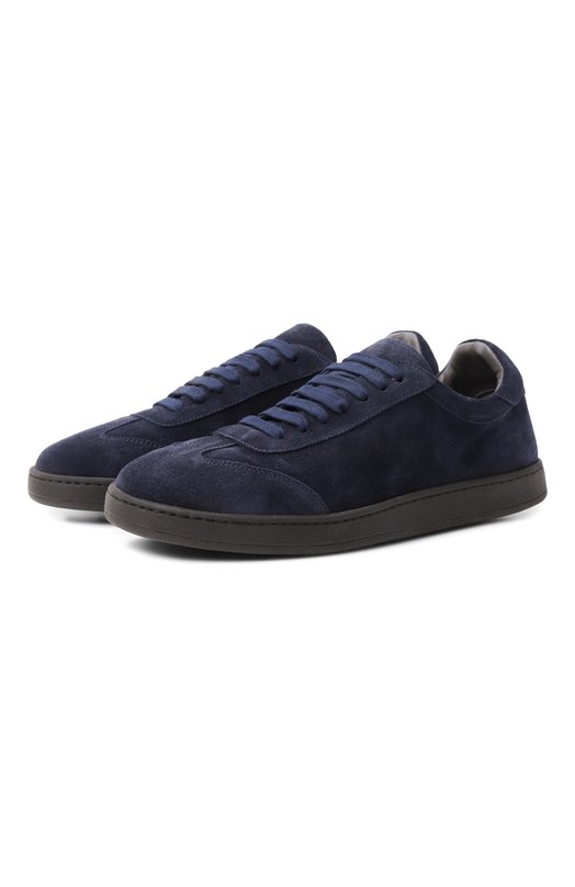 Замшевые кеды Corneliani 26TM59-2620932 Синий 26TM59-2620932