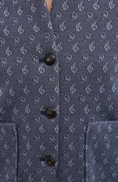 Жакет из вискозы GIORGIO ARMANI синего цвета по цене 159500 руб., арт. 6KAG51/AJVPZ, фото 5 Жакет из вискозы GIORGIO ARMANI, арт. 6KAG51/AJVPZ, фото 5