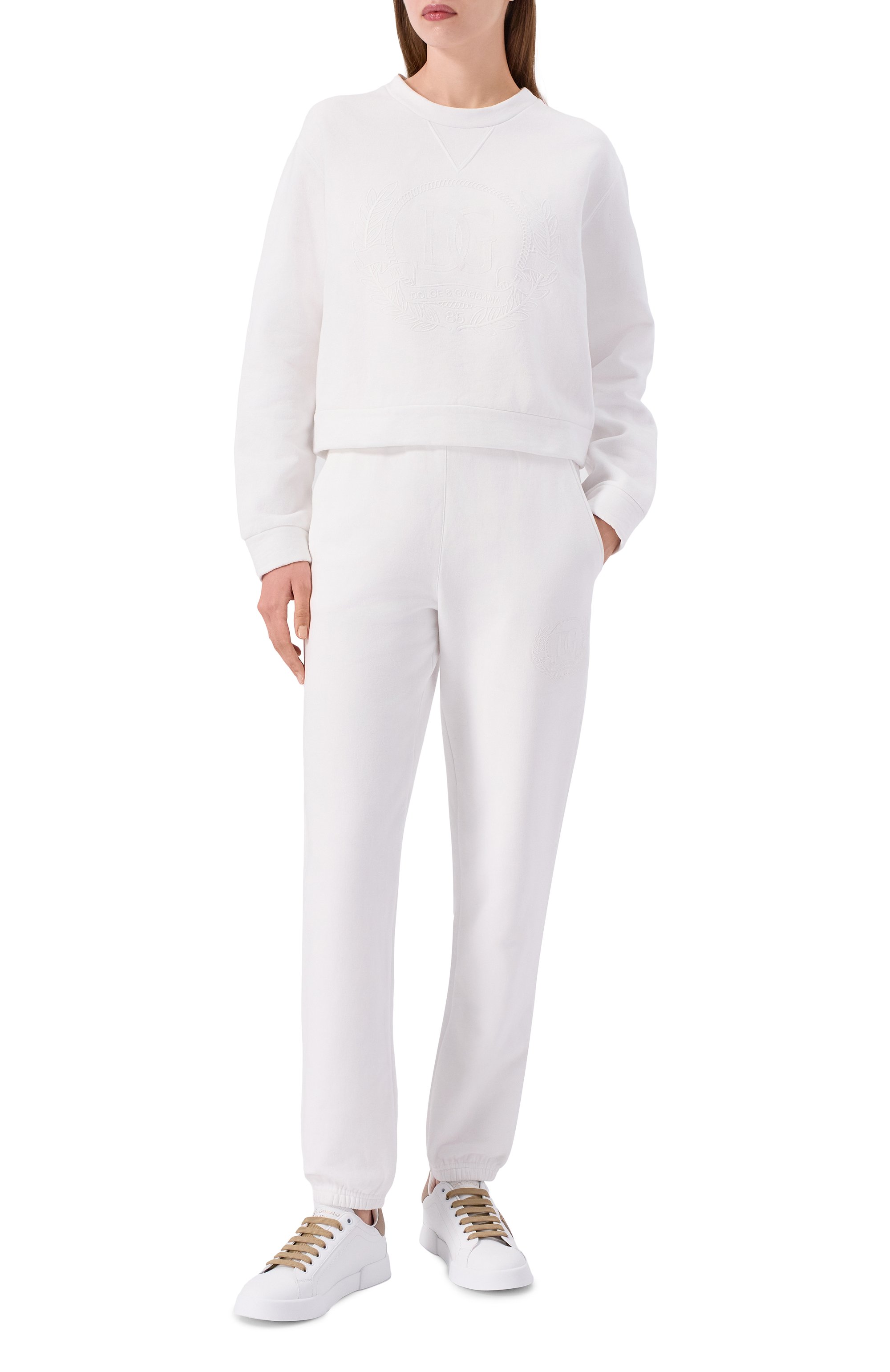 Кожаные кеды portofino DOLCE & GABBANA, арт. CK2341/AI411, фото 3