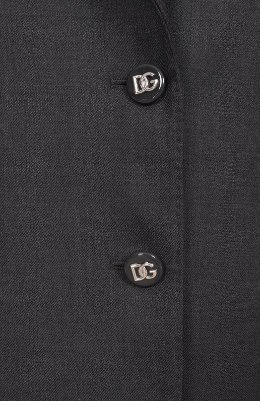 Шерстяной жакет Dolce & Gabbana F29GGT/FU287 Серый  F29GGT/FU287 Фото 6