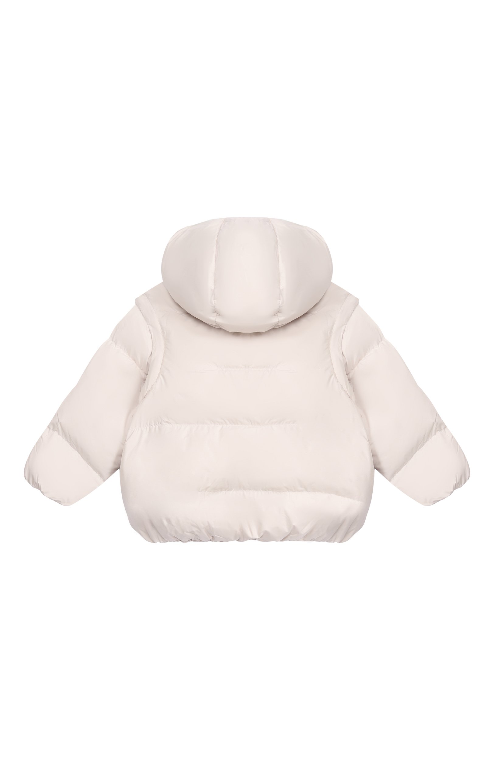 Пуховик EMPORIO ARMANI кремового цвета по цене 35400 руб., арт. EB001513/AF26005, фото 2 Пуховик EMPORIO ARMANI, арт. EB001513/AF26005, фото 2