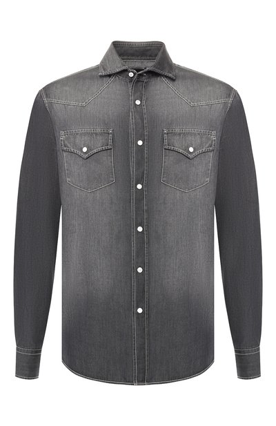 Джинсовая рубашка BRUNELLO CUCINELLI, арт. ML6304008, фото 1