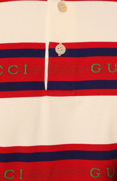 Хлопковое поло GUCCI, арт. 645258 XJC6I, фото 5