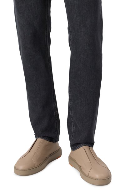 Кожаные кеды cleanic SANTONI, арт. MBCG21995TARKLLD, фо�то 3