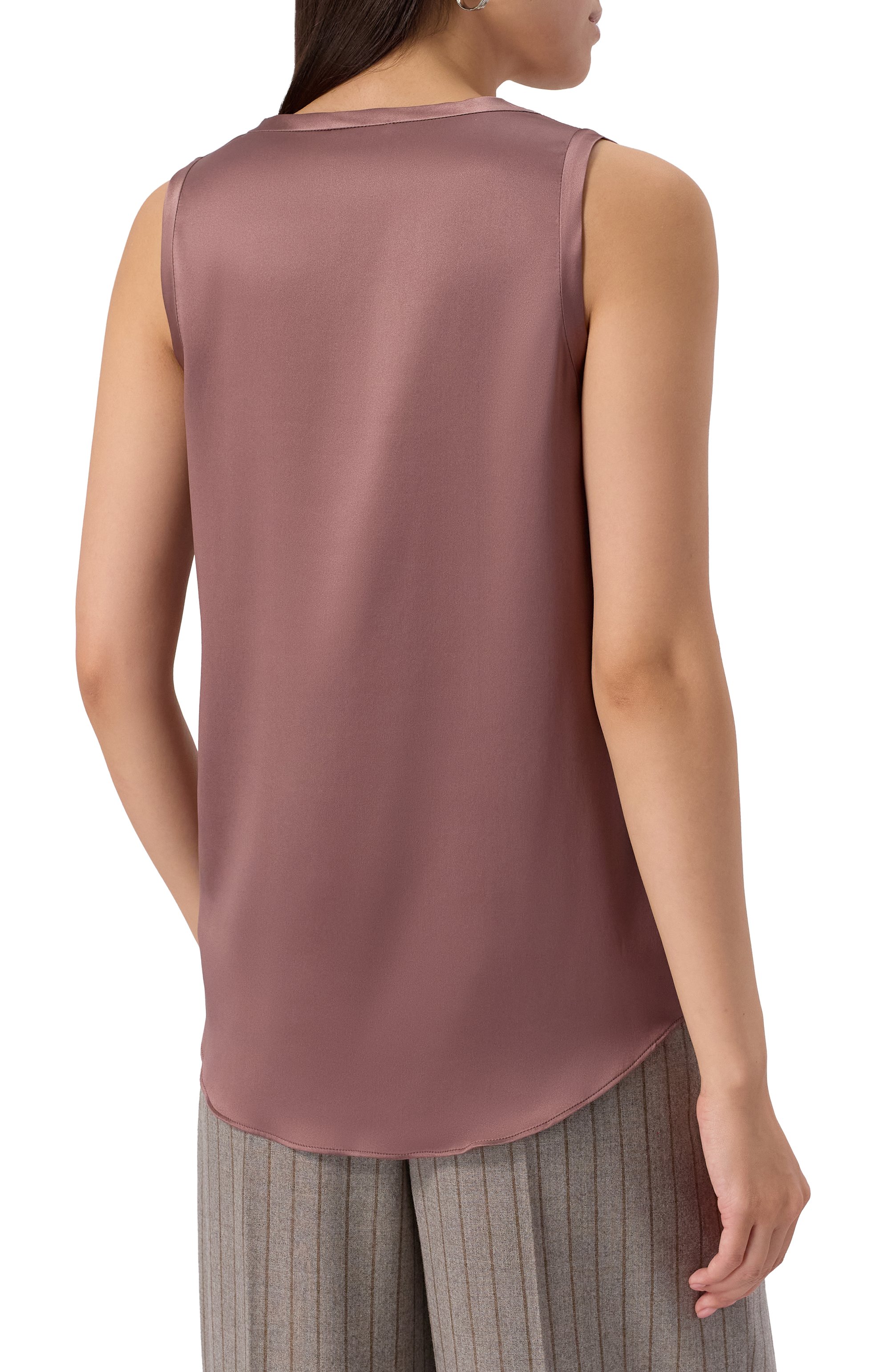 Атласный топ BRUNELLO CUCINELLI, арт. MPC59E0600, фото 4