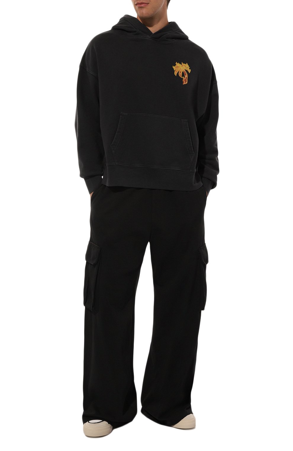 Хлопковое худи PALM ANGELS, арт. PMBB058F24FLE005, фото 2