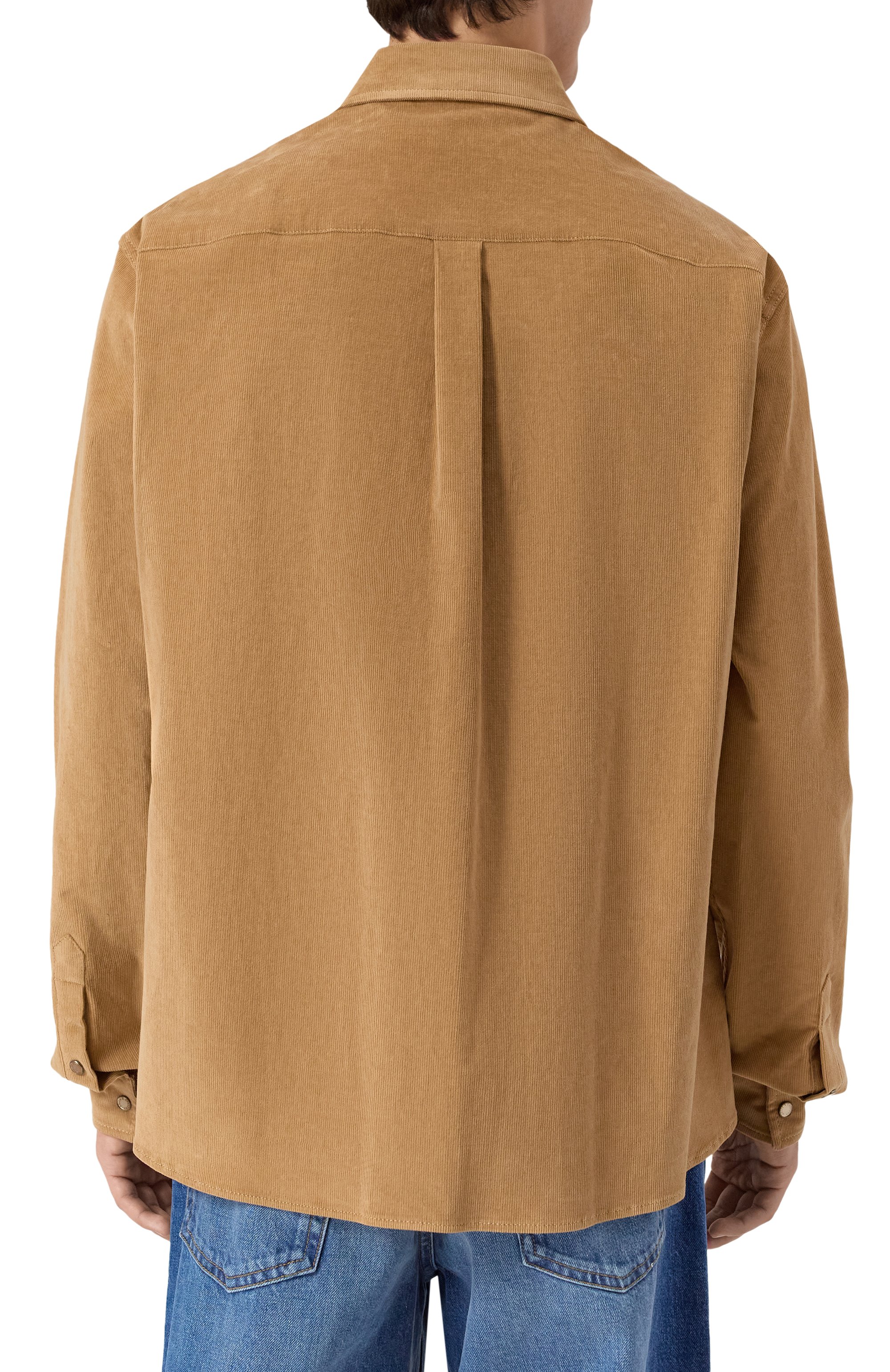 Вельветовая рубашка DOLCE & GABBANA бежевого цвета по цене 99950 руб., арт. G5MA1T/GJ589, фото 4 Вельветовая рубашка DOLCE & GABBANA, арт. G5MA1T/GJ589, фото 4