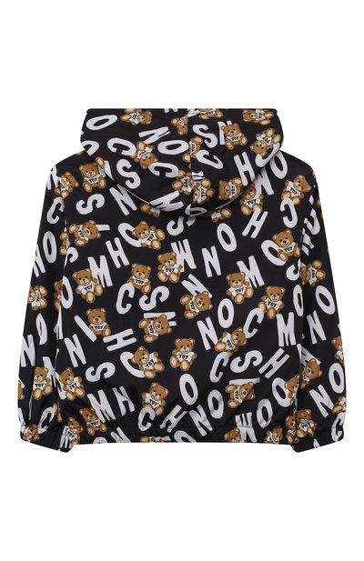 Ветровка MOSCHINO черного цвета по цене 25050 руб., арт. HMS035/L3B79/4-8, фото 2 Ветровка MOSCHINO, арт. HMS035/L3B79/4-8, фото 2