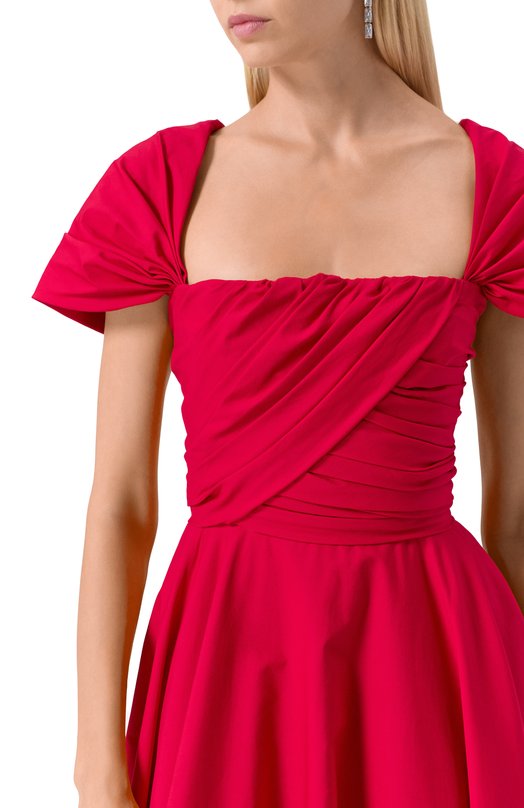 Хлопковое платье Giambattista Valli 25FWPVTE5090/40P0P Красный  25FWPVTE5090/40P0P Фото 5