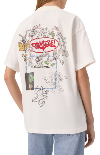 Хлопковая футболка DOMREBEL, арт. RABBIT H0LE T-SHIRT, фото 4